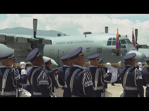 Official ceremony as US donates Hercules aircraft to Ecuador for operational missions