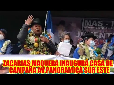 ZACARIAS MAQUERA INTENSIFICA CAMPAÑA INAUGURÁ CASA DE CAMPAÑA EN LA AV. PANORAMICA SUR ESTE