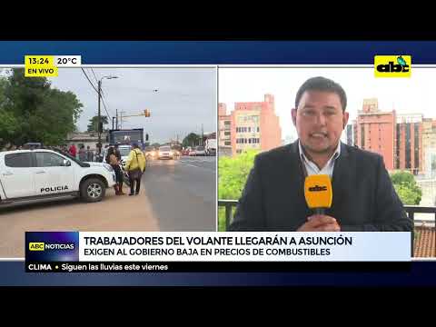 Trabajadores del volante llegarán a Asunción