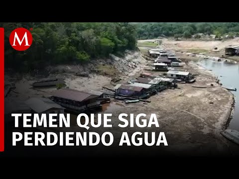 Río negro en el nivel más bajo en 120 años en Brasil