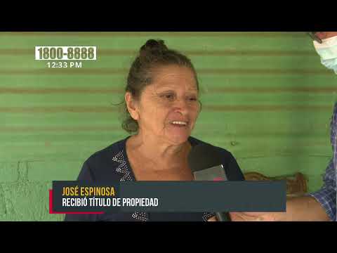 Entregan títulos de propiedad a familias de Mateare - Nicaragua