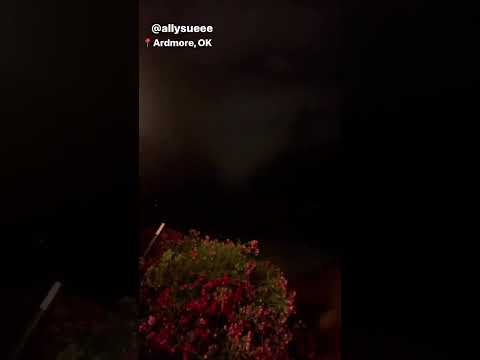 Storm Chasers encounter nighttime tornado in Ardmore, Oklahoma.