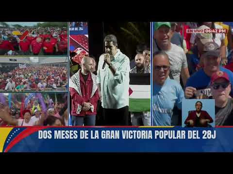 Maduro en La Guaira celebra dos meses de victoria y se solidariza con Palestina y el Líbano