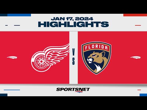 NHL Highlights | Red Wings vs. Panthers - January 17, 2024