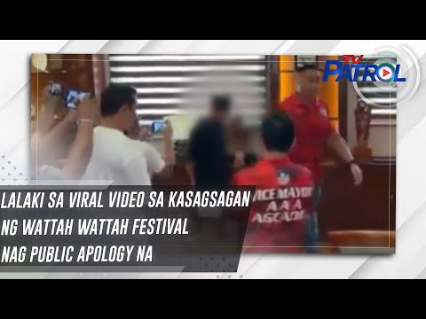 Lalaki sa viral video sa kasagsagan ng Wattah Wattah Festival nag public apology na | TV Patrol