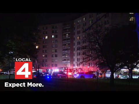 Residents evacuated following fire at Thompson Tower apartments in Inkster