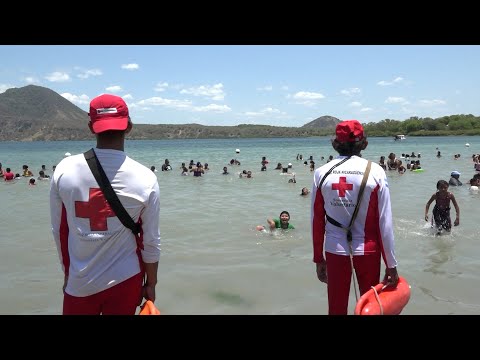 Xiloá no reporta ahogados en Semana Santa gracias a presencia de Cruz Roja Nicaragüense