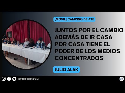 [MÓVIL] Julio Alak: Somos de una vieja escuela que supo ganar elecciones y adhesión popular