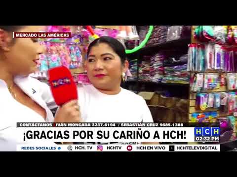 Alejandra Rubio y Alex Cáceres visitan el mercado Las Américas