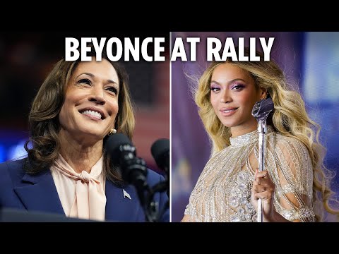 LIVE: Beyonce joins Kamala Harris at Houston rally