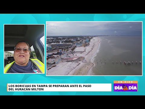 Boricuas desalojan zonas de peligro en Tampa ante el paso de Milton