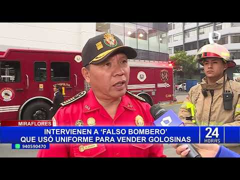 Miraflores: delitos que habría cometido falso bombero que subía a buses para vender caramelos