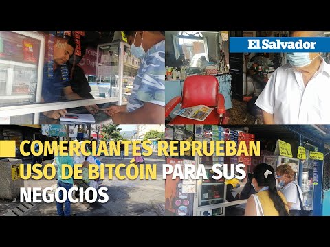 Comerciantes salvadoreños reprueban el bitcóin para sus negocios