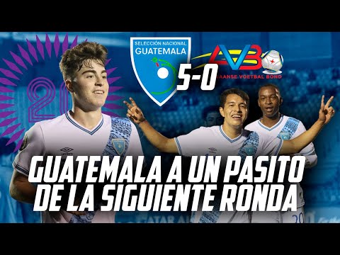 GUATEMALA GOLEA A ARUBA Y ES LIDER EN LA ELIMINATORIA U20 | Fútbol Quetzal