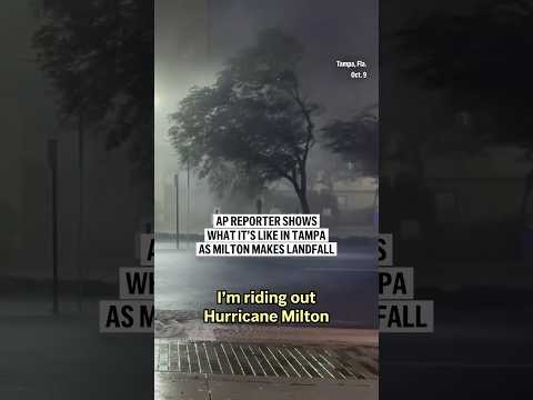 AP reporter shows Hurricane Milton arriving in Tampa