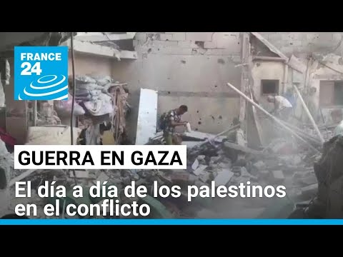 La rutina de los palestinos en medio de ataques israelíes, escasez de recursos y enfermedades