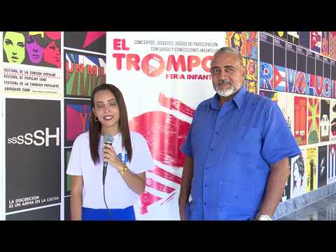 Reportaje sobre Conferencia de prensa de II Feria Infantil El Trompo