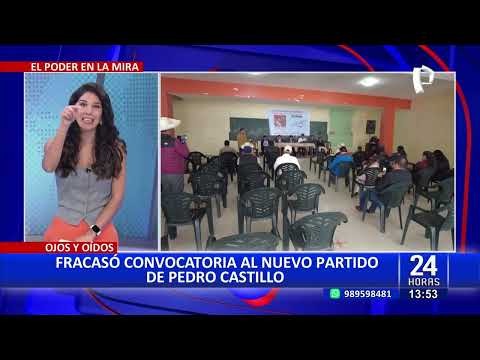 Pedro Castillo: Fracasó convocatoria al nuevo partido de expresidente en Chota, Cajamarca