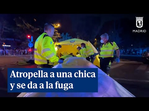 Muy grave una mujer de 21 años tras ser atropellada por un coche que se dio a la fuga en Madrid