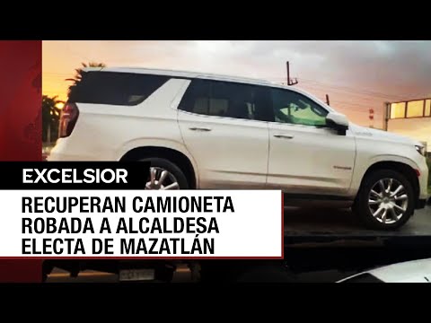 Sicarios arrebatan camioneta a la alcaldesa electa de Mazatlán