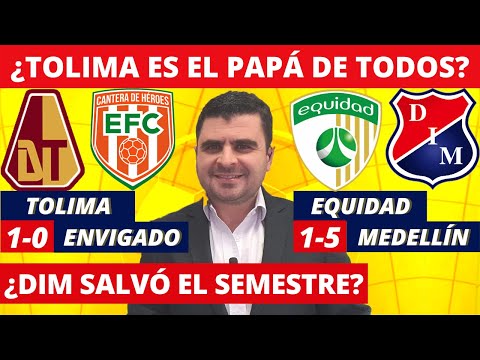 Tolima 1-0 Envigado y Equidad 1-5 Medellín | Liga Dimayor 2022-I | Resumen, Goles x Juan F. Cadavid