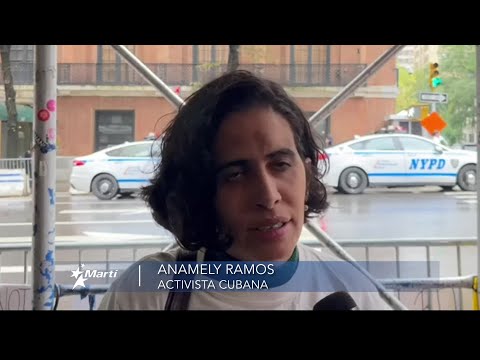 Declaraciones de Anamely Ramos por la presencia de Díaz-Canel en NY