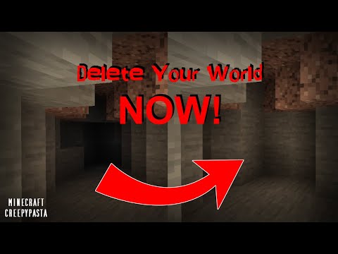 If Your Tunnels Start Disappearing, DELETE YOUR WORLD! Minecraft Creepypasta