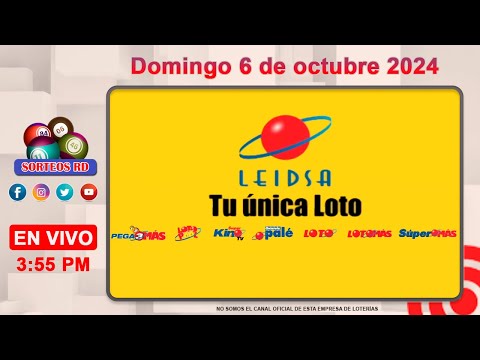 LEIDSA y Anguilla Lottery EN VIVO ? Domingo 6 de octubre 2024  - 3:55 PM