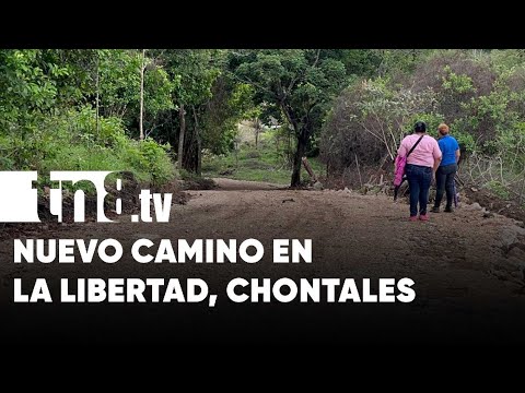 Alcaldía de La Libertad inauguró apertura de camino, en la Comunidad Cosmatillo - Nicaragua