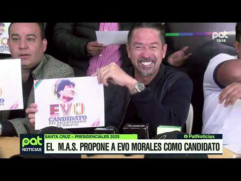 El MAS propone a Evo Morales como candidato para las presidenciales del 2025