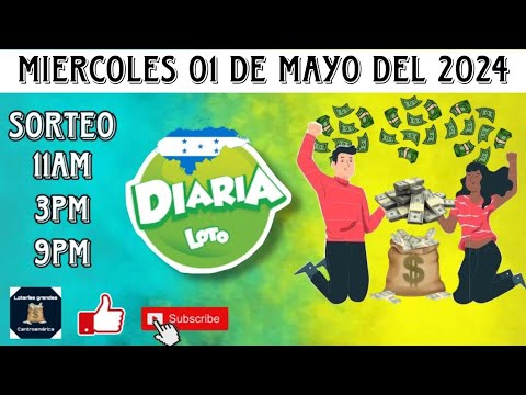 RESULTADOS DIARIA HONDURAS DEL MIÉRCOLES 01 DE MAYO DEL 2024