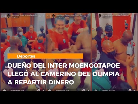 Dueño del Inter Moengotapoe llegó al camerino del Olimpia a repartir dinero