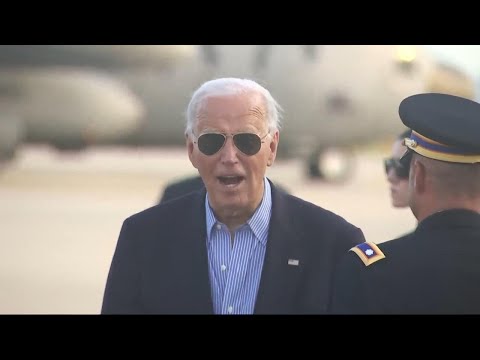 Biden arrives in Delaware after campaign push in Wisconsin