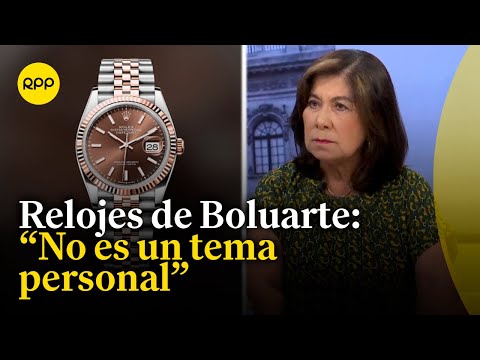 Sobre relojes de Dina Boluarte: Martha Chávez reprocha a la presidenta por falta de transparencia