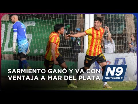 SARMIENTO GANÓ Y VA CON VENTAJA A MAR DEL PLATA - NOTICIERO 9