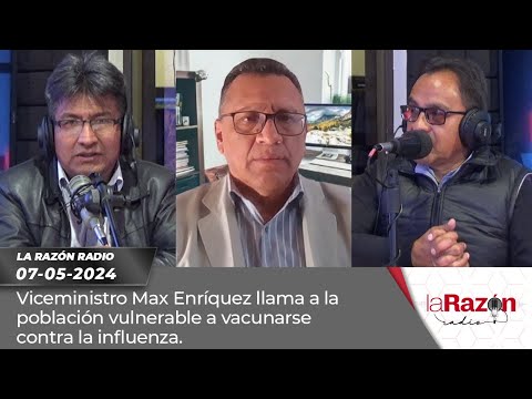 Viceministro Max Enríquez llama a la población vulnerable a vacunarse contra la influenza.