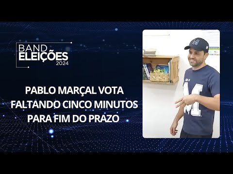 Candidato Pablo Marçal vota faltando 5 minutos para o final da prazo | Eleições 2024