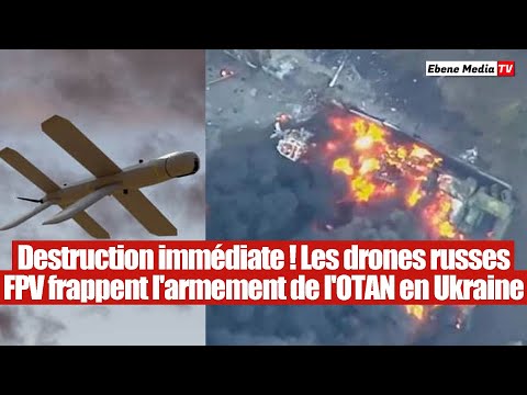 Destruction immédiate ! Les drones russe FPV éliminent les défenses ukrainiennes !