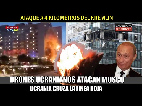 Ucrania destruye con drones 3 ministerios rusos a 4 km del Kremlin Moscu bajo fuego