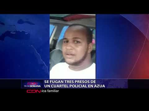 Se fugan tres presos de un cuartel policial en Azua