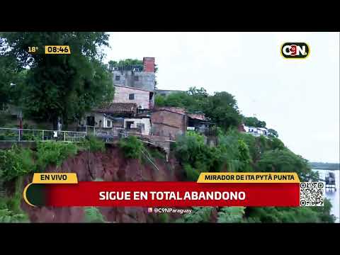 Mirador de Itá Pytã Punta sigue sin repararse