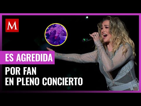 María José sufre agresión de fanático en concierto: indignación en redes