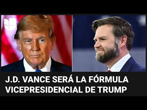 Trump elige al senador J.D. Vance como su candidato a vicepresidente para las elecciones