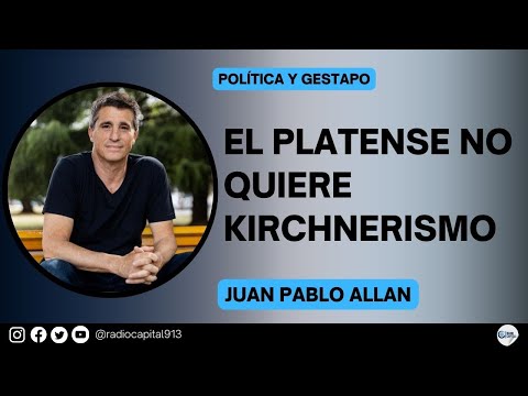 Juan Pablo Allan: Lo que esta faltando es más orden en La Plata, hoy la ciudad luce desordenada