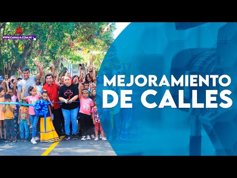 Alcaldía de Managua inaugura mejoramiento de calles en la comarca San Antonio Sur