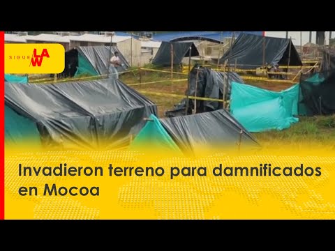 Invadieron terreno para damnificados en Mocoa