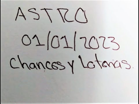 resultados Astro Luna 01/01/2023 ~  Chances y Loterías hoy ~ Cómo Ganar dinero ~ Cábalas suerte