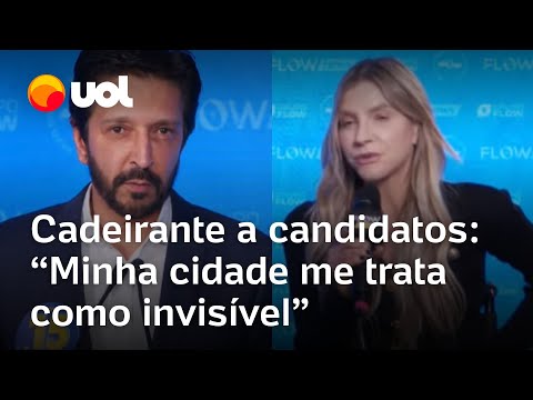 Debate Flow: 'Minha cidade me trata como invisível', diz cadeirante a candidatos à Prefeitura de SP