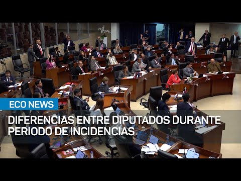 Diferencias entre diputados durante periodo de incidencias en el pleno de la Asamblea | #EcoNews