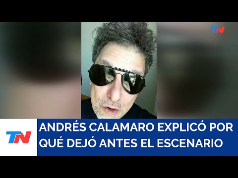 Andrés Calamaro y la razón por la que tuvo que interrumpir su show en Bogotá